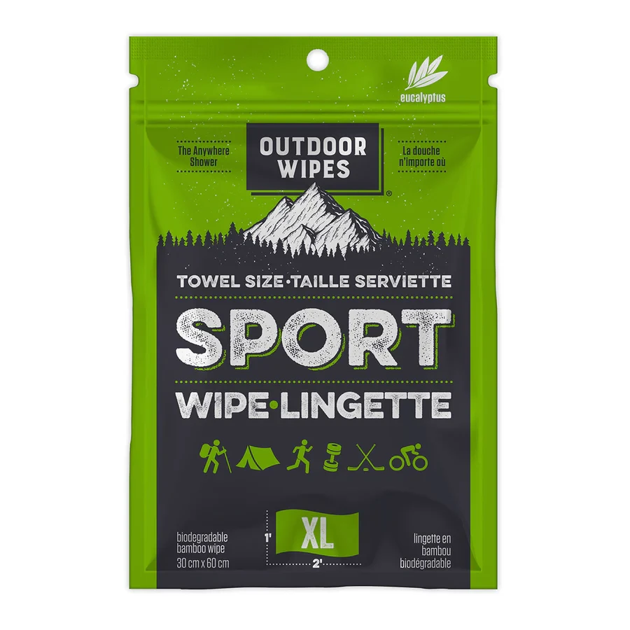 Outdoor Wipes Towel Size Sport Wipes XL 1 Outdoor Wipes Towel Size Sport Wipes XL