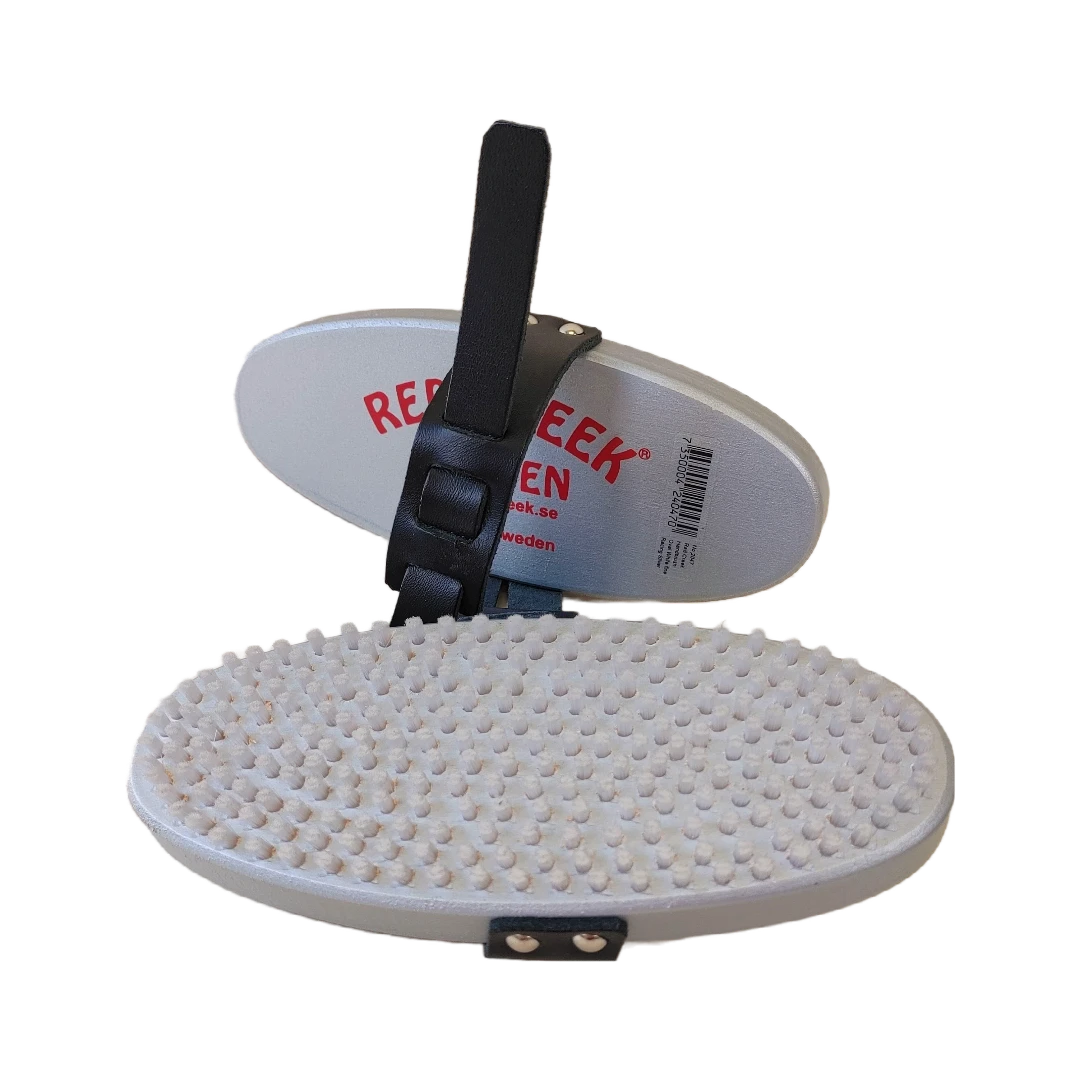 Red Creek Fine White 4mm Nylon Racing Silver Oval Hand Brush 1 Red Creek Fine White 4mm Nylon Racing Silver Oval Hand Brush