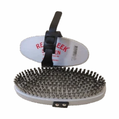 Red Creek Fine Straight Steel Racing Silver Oval Hand Brush