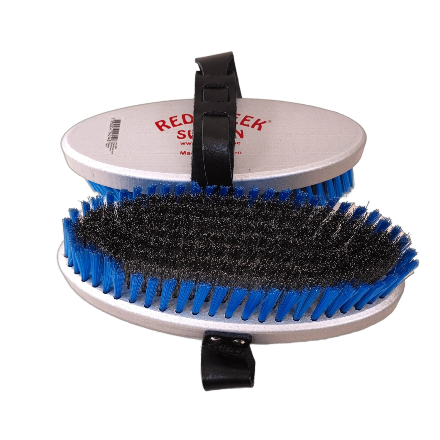 Red Creek Coarse Curled Steel/Blue Nylon Large Oval Hand Brush 1 Red Creek Coarse Curled Steel/Blue Nylon Large Oval Hand Brush