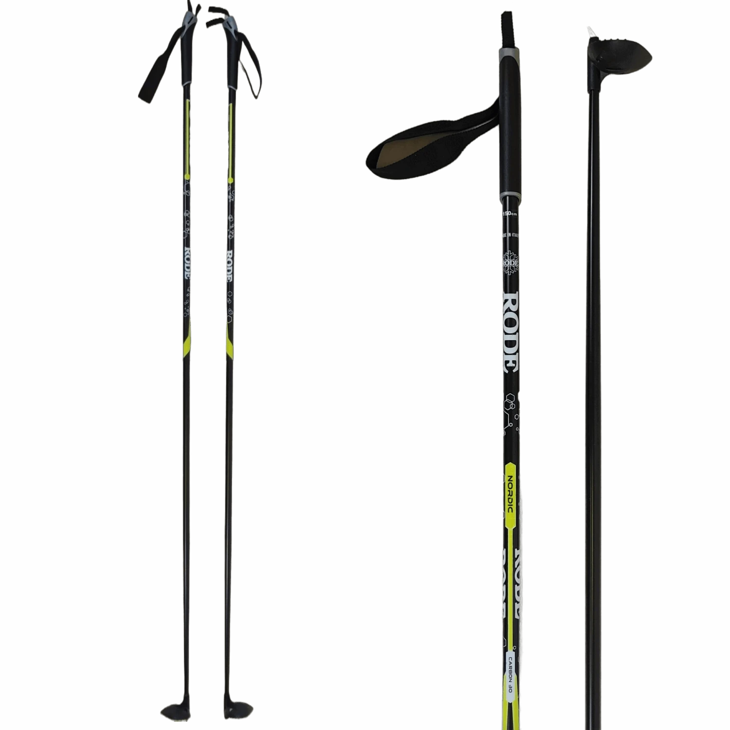 Rode 30% Carbon Nordic Poles 1 Rode 30% Carbon Nordic Poles