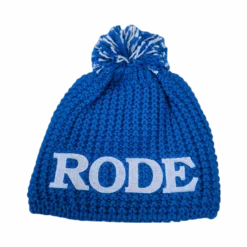 Rode Blue Wool Toque Pompom