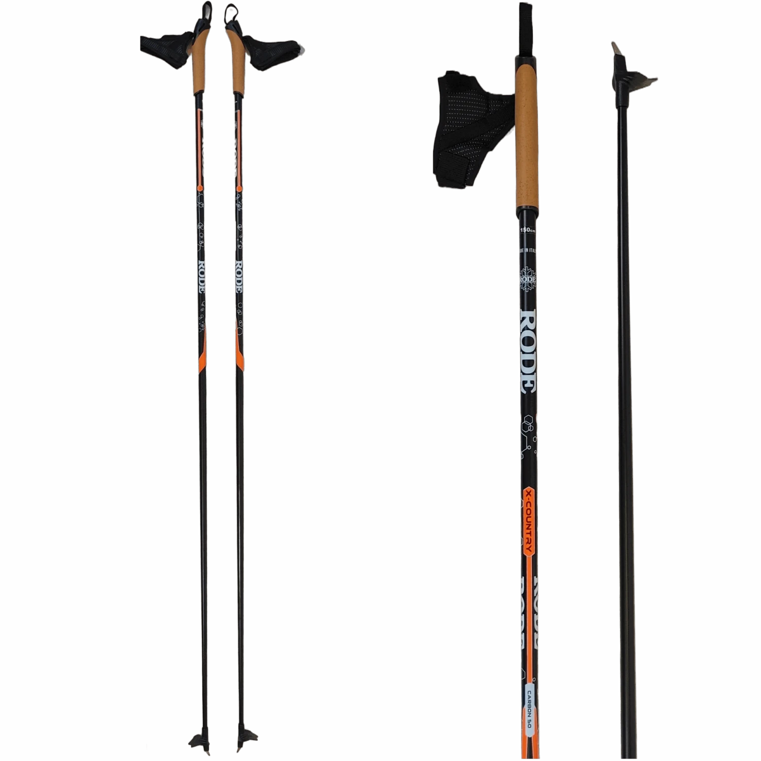 Rode 50% Carbon X-Country Poles 1 Rode 50% Carbon X-Country Poles