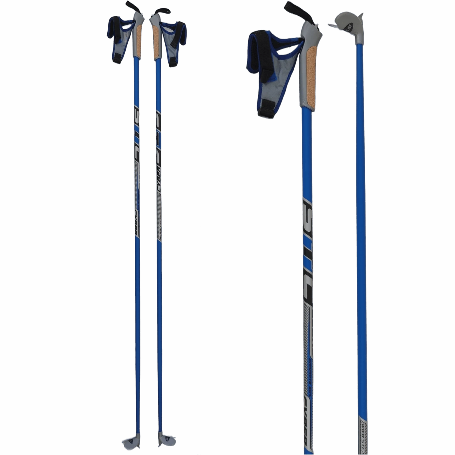 STC Cyber 60% Carbon Cross-Country Ski Poles 1 STC Cyber 60% Carbon Cross-Country Ski Poles