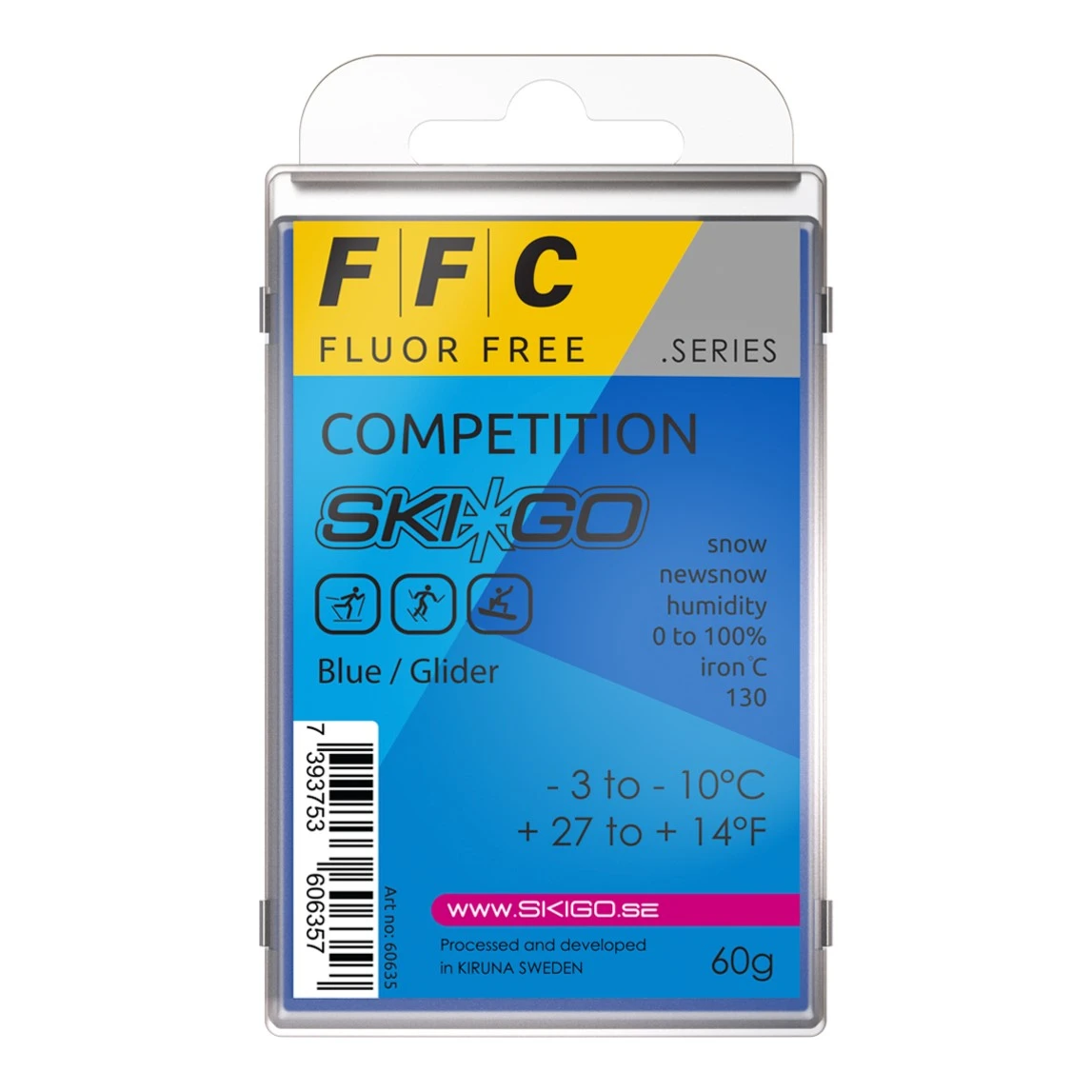 Ski*Go FFC Blue Melt Wax (-3C/-10C) 1 Ski*Go FFC Blue Melt Wax (-3C/-10C)
