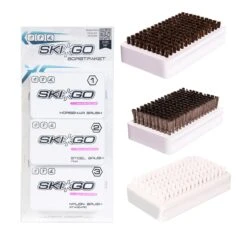 Ski*Go Steel, Horsehair, Nylon Handbrush - 3 Pack