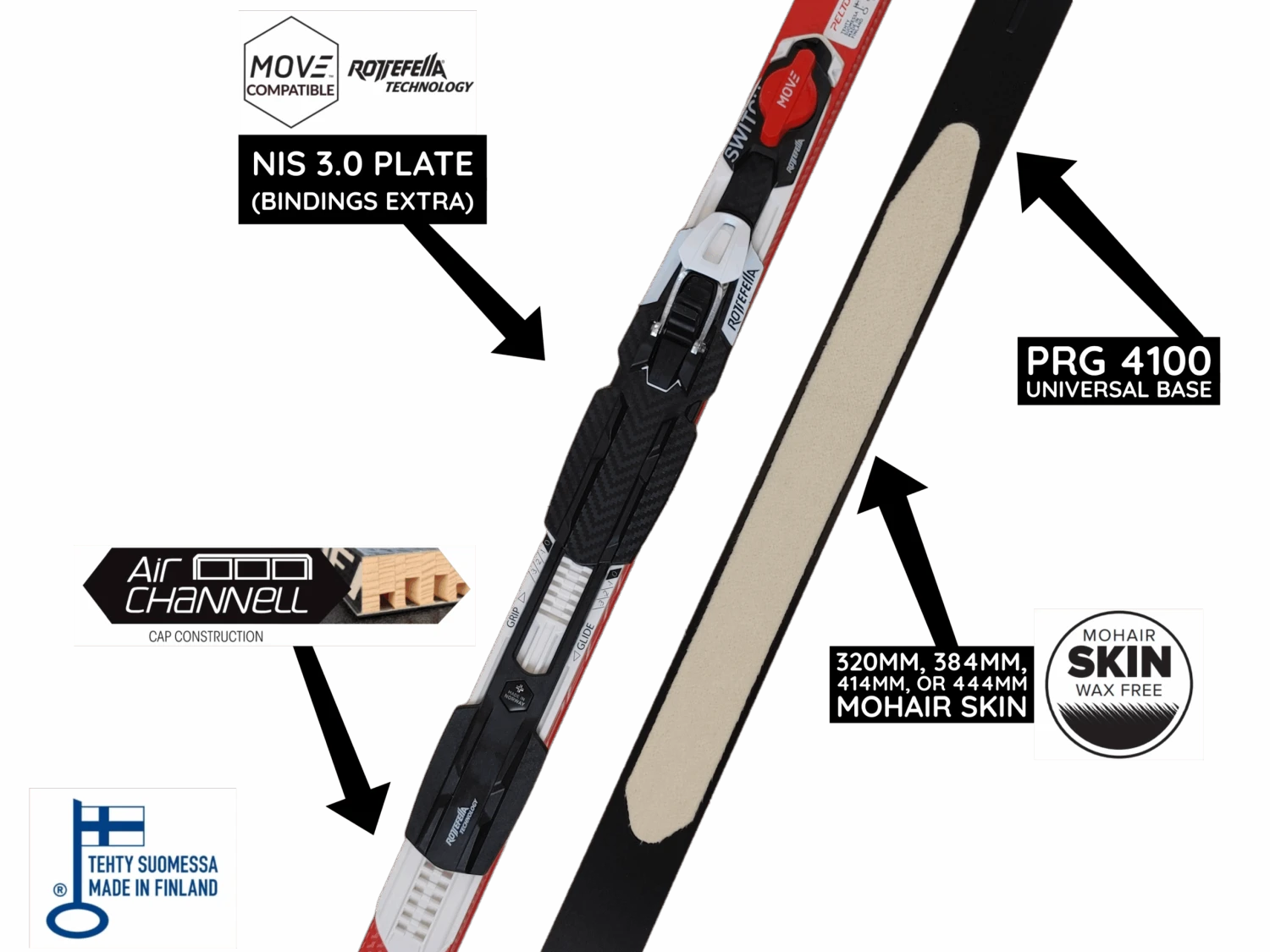 Peltonen SkinTrack Classic Skis CLEARANCE 2 Peltonen SkinTrack Classic Skis CLEARANCE - Image 2