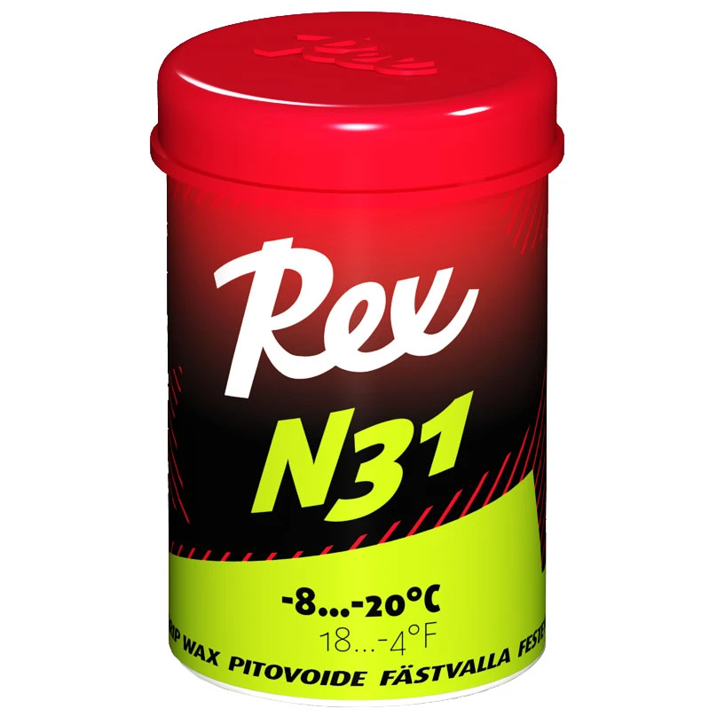 Rex Wax N31 Green Fluoro-Free Racing Grip (-8C/-20C) | 45g 1 Rex Wax N31 Green Fluoro-Free Racing Grip (-8C/-20C) | 45g